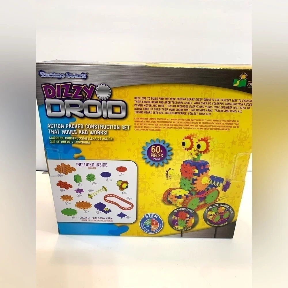 NEW SEALED Techno Gears STEM Construction Set - Dizzy Droid - Ages 6+